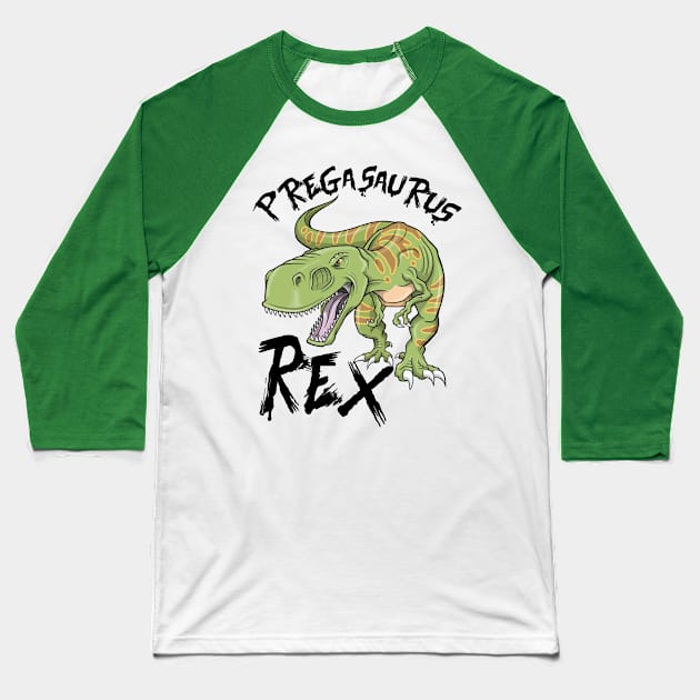 pregasaurus rex maternity Baseball T-Shirt by irenelopezz